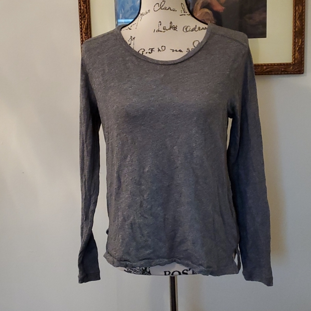 Madewell gray long sleeve t shirt